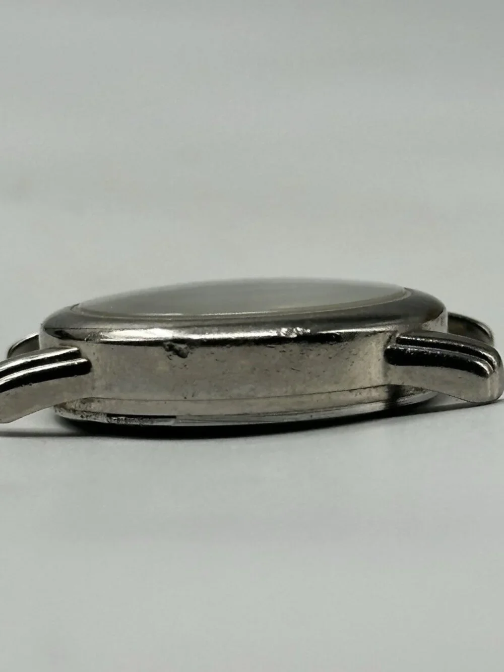 3/$30 B.U.M Watch Women No Band Silver Tone White Dial Date 27MM New Battery